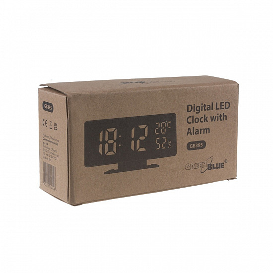 Digital LED Alarm Clock temperature GB395