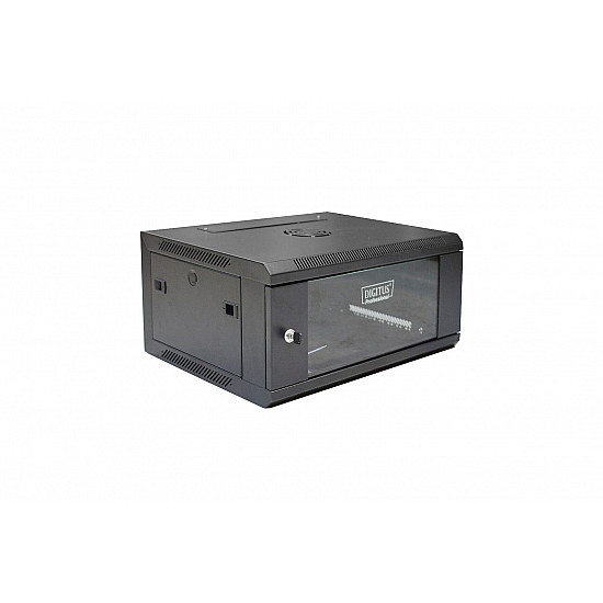 DIGITUS DN-W19 04U/450/B Wallmount cabinet 4U 600x450mm black RAL 9004