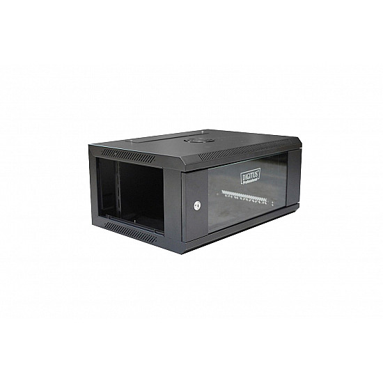 DIGITUS DN-W19 04U/450/B Wallmount cabinet 4U 600x450mm black RAL 9004