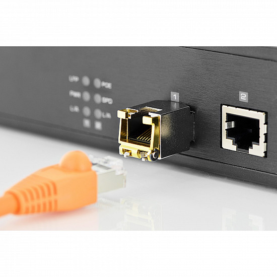 1.25 GBPS COPPER SFP-MODULE RJ45 HP-COMP.1000MBIT UP TO100M