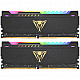 DIMM 16 GB DDR4-3200 (2x 8 GB) Dual-Kit, Arbeitsspeicher schwarz, PVSR416G320C8K, Viper Steel RGB, INTEL XMP