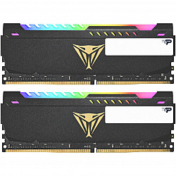DIMM 16 GB DDR4-3600 (2x 8 GB) Dual-Kit, Arbeitsspeicher schwarz, PVSR416G360C0K, Viper Steel RGB, INTEL XMP