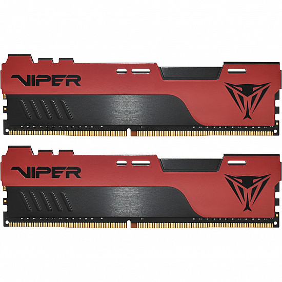DIMM 16 GB DDR4-3600 (2x 8 GB) Dual-Kit, Arbeitsspeicher rot/schwarz, PVE2416G360C0K, Viper Elite II, INTEL XMP