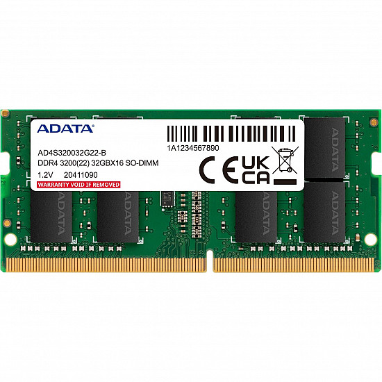 AD4S320016G22-DTGN, 32 GB, 2 x 16 GB, DDR4, 3200 MHz, 260-pin SO-DIMM