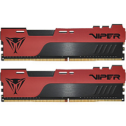 DIMM 32 GB DDR4-3600 (2x 16 GB) Dual-Kit, Arbeitsspeicher rot/schwarz, PVE2432G360C0K, Viper Elite II, INTEL XMP