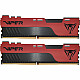 DIMM 32 GB DDR4-3600 (2x 16 GB) Dual-Kit, Arbeitsspeicher rot/schwarz, PVE2432G360C0K, Viper Elite II, INTEL XMP