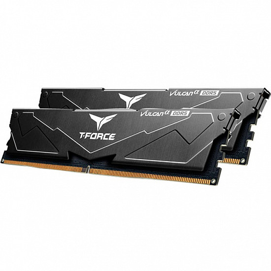 DDR5 32GB KIT 2x16GB PC 6000 Team T-Force Vulcan FLBD532G6000HC38ADC01 schwarz