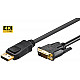 DP v1.2- DVI-D 24+1, DisplayPort to DVI-D Cable 3m