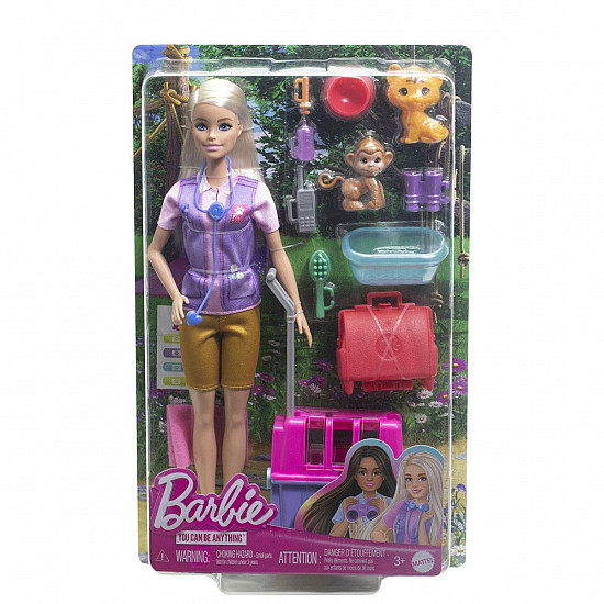 Barbie Careers Animal Rescue Recover Playset