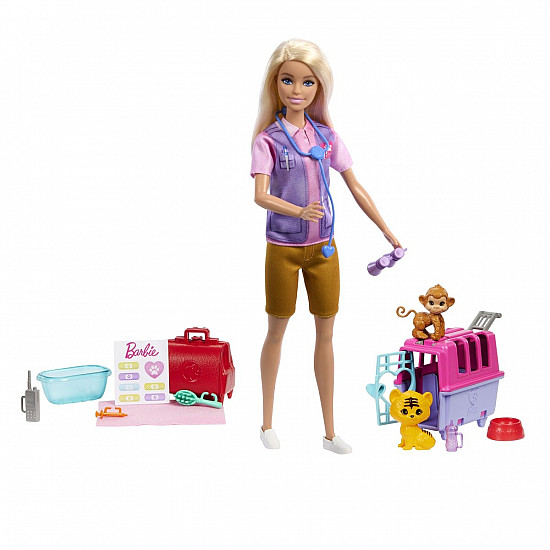 Barbie Careers Animal Rescue Recover Playset