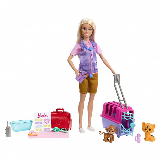 Barbie Careers Animal Rescue Recover Playset