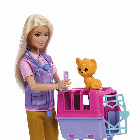 Barbie Careers Animal Rescue Recover Playset