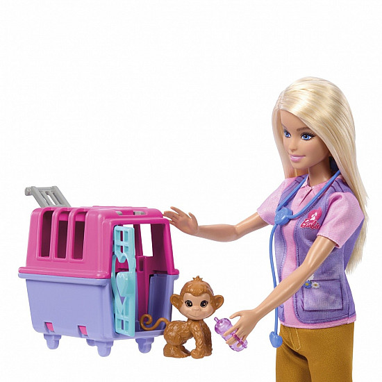 Barbie Careers Animal Rescue Recover Playset