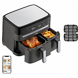 Dual Easy Fry Grill EY905B, Hot air fryer, 8.3 l, China, Double, Gray, Ber