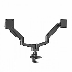 EDBAK Desk Mount DMV02 Dual Swing Arm Height adjustment, Tilt 19-35 