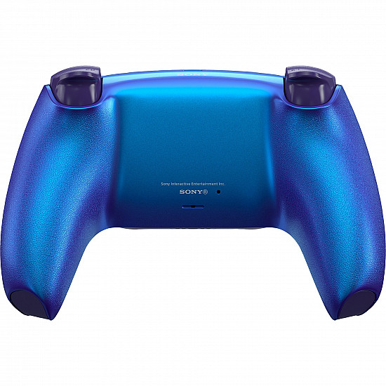 [AI generated title] Sony Ps5 Controller Dualsense V2 Chrome Indigo Haptisk Feedback Genopladelig