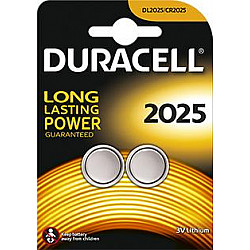 1x2 Duracell CR 2025 Lithium Coin Battery