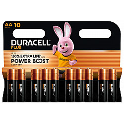 1x10 Duracell Plus Power Boost Mignon MN1500 AA LR6 1,5V