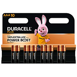 1x10 Duracell Plus Power Boost Micro MN2400 AAA LR03 1,5V