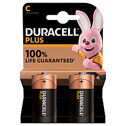 1x2 Duracell Plus Baby C MN1400 LR14 1,5V