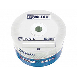 1x50 MyMedia DVD-R 4,7GB 16x Speed matt silver Wrap