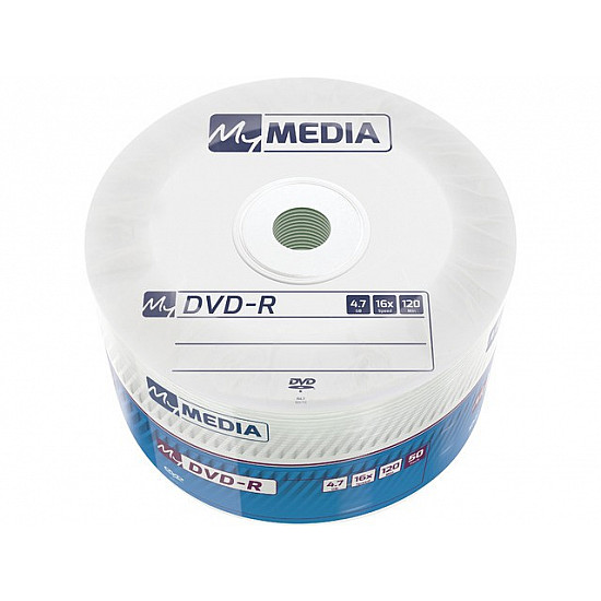 1x50 MyMedia DVD-R 4,7GB 16x Speed matt silver Wrap
