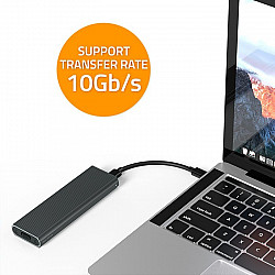 Obudowa na dysk M.2 SSD NVMe PCIe USB3.1 10Gb/s 4TB Grafit