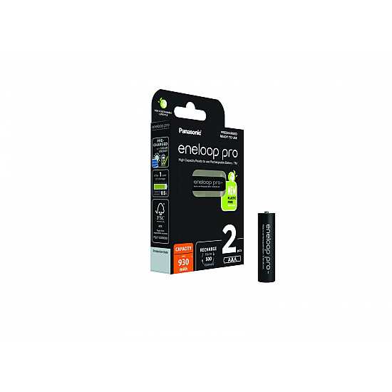 Panasonic eneloop pro BK-4HCDE/2BE - Batterie 2 x AAA - NiMH - (wiederaufladbar)