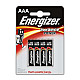 ENERGIZER BATTERY ALKALINE POWER AAA LR03 4 PIECES
