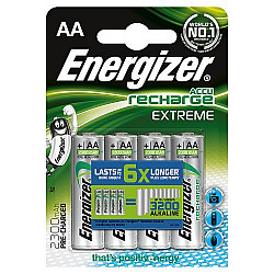 Energizer | AA/HR6 | 2300 mAh | Rechargeable Accu Extreme Ni-MH | 4 pc(s)