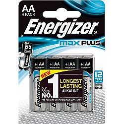 Alkaline batteries LR6/AA blister 4 pcs. ENERGIZER MAX PLUS