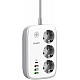 Energizer EPB2500W02EU power extension 2 m 3 AC outlet(s) Indoor White