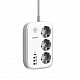 Energizer EPB2500W02EU power extension 2 m 3 AC outlet(s) Indoor White