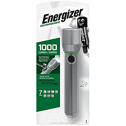 Energizer Metal Vision HD Rechargeable LED Handheld Flashlight 1000 LM, USB charging
