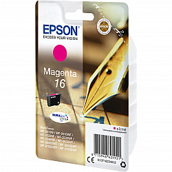 16 3.1 ml Magenta original ink cartridge for WorkForce WF-2010. 2510. 2520. 2530. 2540. 2630. 2650.