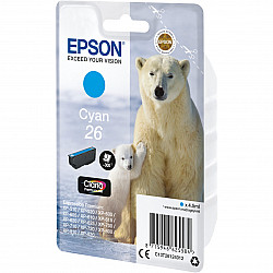 26 4.5 ml Cyan original blister pack ink cartridge for Expression Premium XP-510. 520. 600. 605. 610