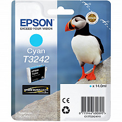 T3242 14 ml Cyan original ink cartridge for SureColor P400. SC-P400