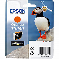 T3249 14 ml orange original ink cartridge for SureColor P400. SC-P400