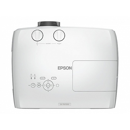 (3840x2160) Epson EH-TW7000 3000-Lumen 3-LCD 3D 16:9 2xUSB2.0-A USB2.0-MiniB 2xHDMI Bluetooth 4K PRO-UHD White 24-32dB