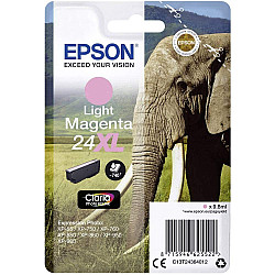Epson Elephant Singlepack Light Magenta 24XL Claria Photo HD Ink
