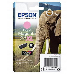 Epson Elephant Singlepack Light Magenta 24XL Claria Photo HD Ink