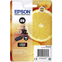 Epson Oranges Singlepack Photo Black 33XL Claria Premium Ink