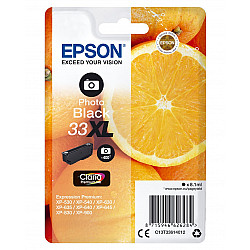 Epson Oranges Singlepack Photo Black 33XL Claria Premium Ink
