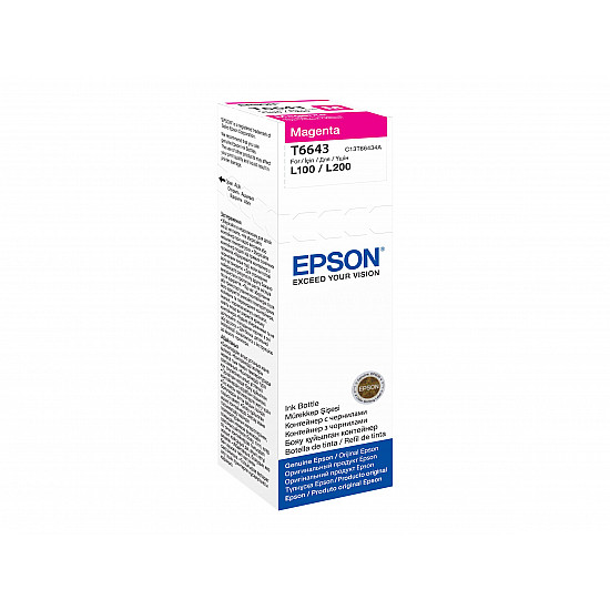 T6643 magenta original EPSON ink bottle magenta 6500 p. 70.00 ml