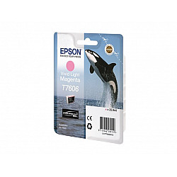 EPSON T7606 Viv Light Magenta ink cartridge high capacity vivid magenta clair 25 9ml 2849 pages 1-pack