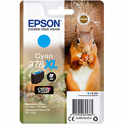 Squirrel Singlepack Cyan 378XL Claria Photo HD Ink, High XL yield, 9.3 ml, 830 pages