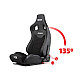 Next Level Racing PU Leather and Suede Reclining Seat ERS4 Elite PU Leather & Suede Edition Black