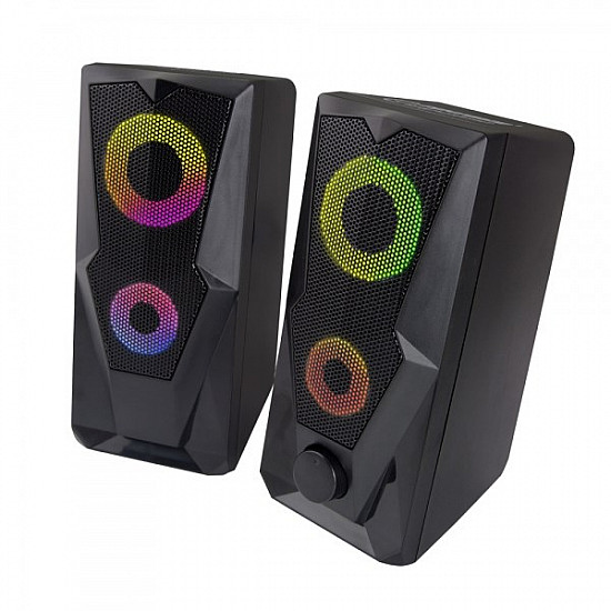 Esperanza Rainbow Baila RGB Speakers (Black)