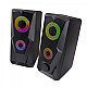 Esperanza Rainbow Baila RGB Speakers (Black)