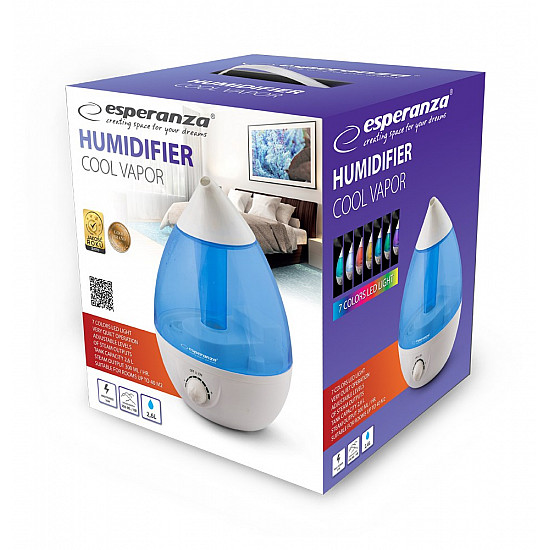 Air humidifier COOL VAPOR EHA005 25W Color blue
